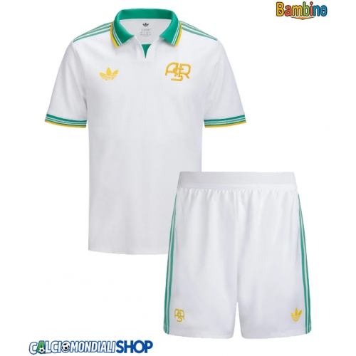 Maglie da calcio AS Roma Terza Maglia Bambino 2025-26 Manica Corta + Pantaloni corti)